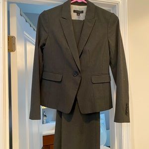 Ann Taylor Charcoal Two Piece Suit
